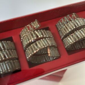 12 Pier 1 beaded napkins rings